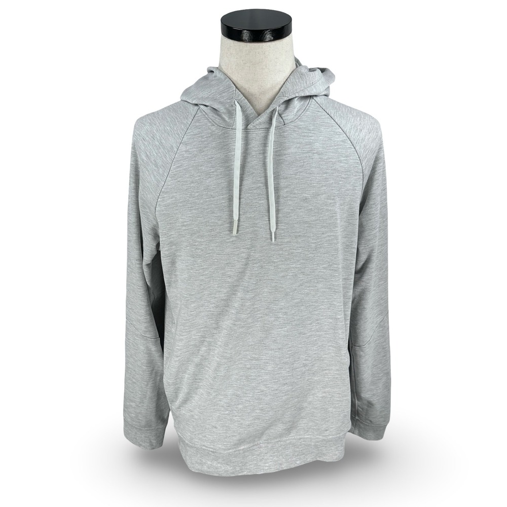 Lululemon Mens City Sweat Pullover Hoodie Gray‎ Heathered Size Medium LM3AFTS